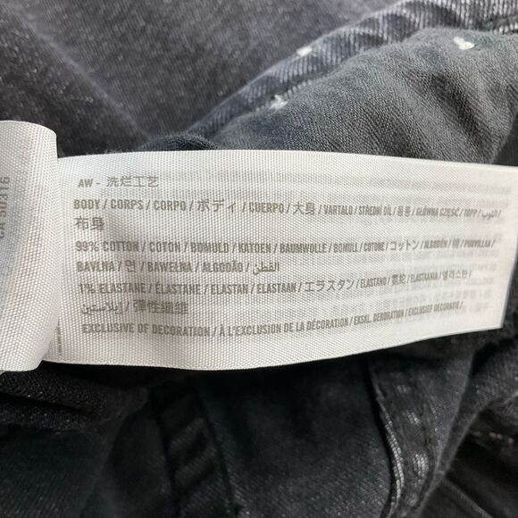 A&F Curve Love Dad High Rise 32‎ Short Ripped Black - Picture 5 of 6